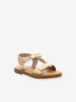 Calzado-Calzado niña (23-38)-Sandalias de piel Preziosa 959992-30-133 KICKERS® infantiles