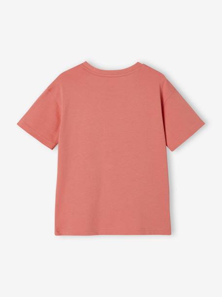 Camiseta para niño coral+crudo+verde agua 