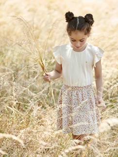 Vestido con efecto 2 en 1 para niña