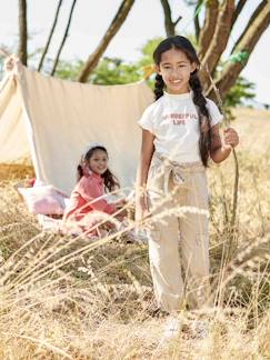 Niña-Pantalones-Pantalón cargo niña de tejido fluido