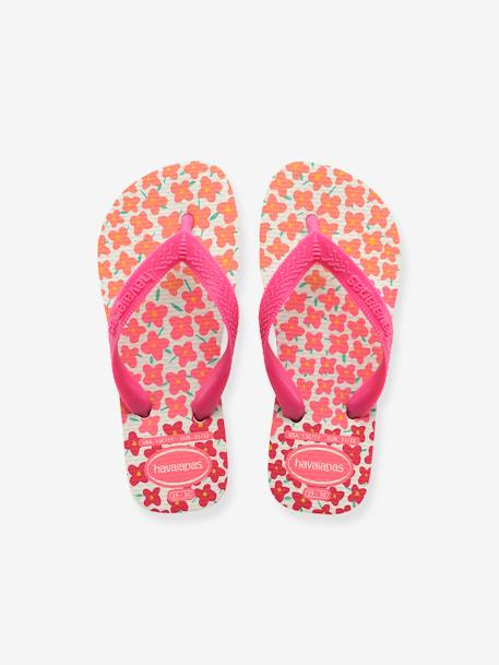 Chanclas infantiles Flores HAVAIANAS rosa estampado 