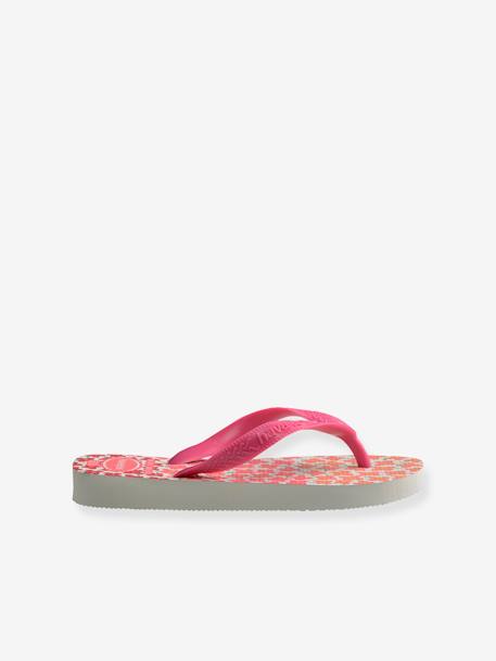 Chanclas infantiles Flores HAVAIANAS rosa estampado 