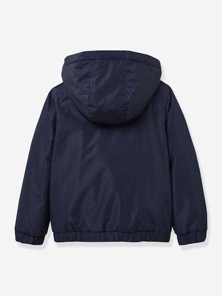 Chaqueta cortaviento con forro sherpa CYRILLUS azul marino 