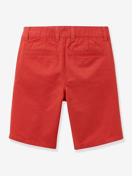 Bermudas chino para niño CYRILLUS azul azur+rosa 