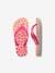 Chanclas infantiles Flores HAVAIANAS rosa estampado 