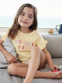 Niña-Pijamas-Pijama con short "Meilleure Sister"