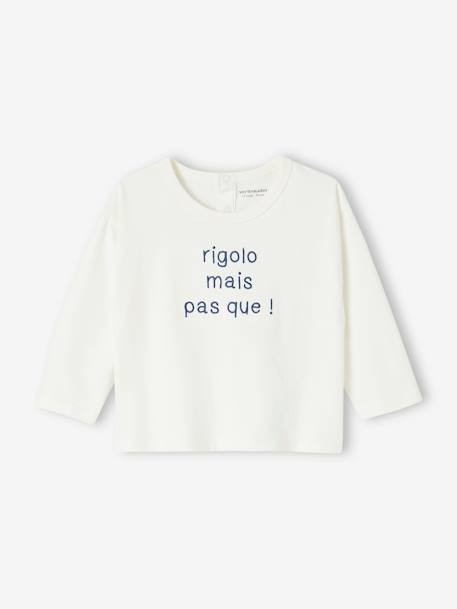 Bebé-Camiseta personalizable para bebé de algodón orgánico