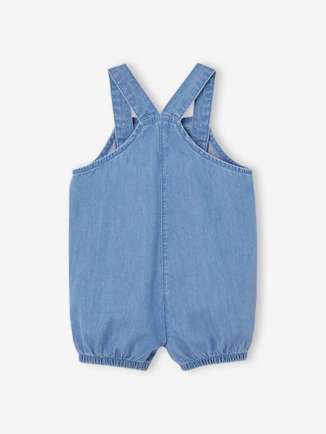 Peto de chambray para recién nacido stone 