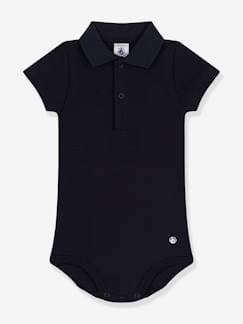 -Body de manga corta con cuello polo PETIT BATEAU