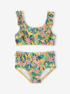 Niña-Bañadores-Biquini-Bikini con estampado exótico