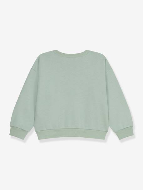 Sudadera con corazones PETIT BATEAU verde almendra 