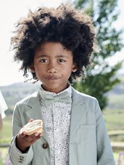 Camisa de flores y pajarita, para niño