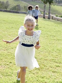 Niña-Vestido de ceremonia con volantes para niña