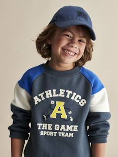 Niño-Jerséis, chaquetas de punto, sudaderas-Sudaderas-Sudadera deportiva colorblock para niño