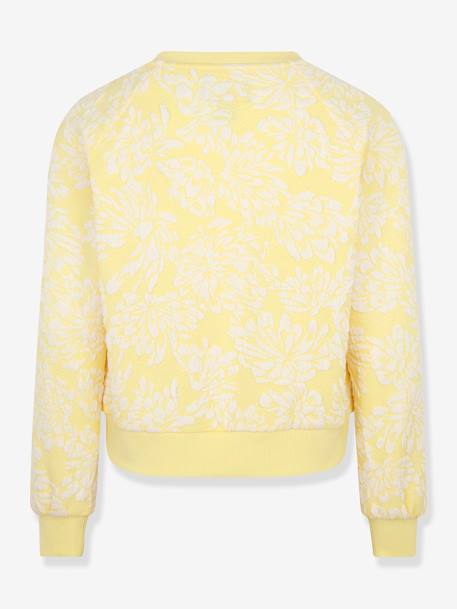 Sudadera con flores bordadas CONVERSE amarillo dorado 