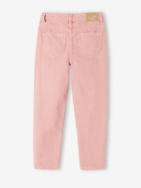 Pantalón recto MorphologiK para niña, talla de cadera estrecha rosado+verde sauce 