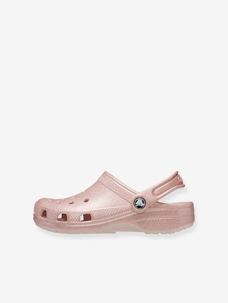 Zuecos infantiles 206993 de CrocsTM - Classic Glitter nude 