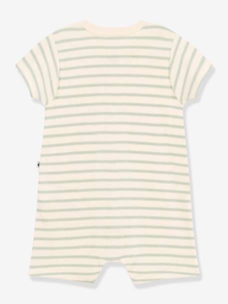 Mono para bebé PETIT BATEAU rayas verde 