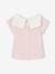 Pack de 2 camisetas de algodón orgánico para bebé recién nacido rosa 