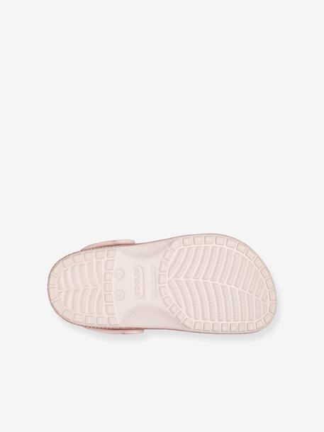 Zuecos infantiles 206993 de CrocsTM - Classic Glitter nude 