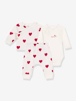 -Conjunto de 3 prendas con estampado corazón PETIT BATEAU