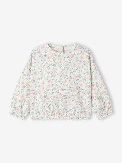 -Sudadera de felpa con flores para bebé