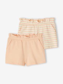 Niña-Shorts y bermudas-Pack de 2 shorts para niña