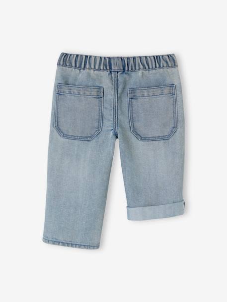 Pantalón pesquero de denim indestructible y transformable en bermudas, para niño doble stone 