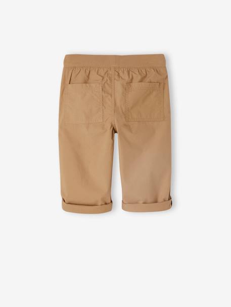 Pantalón pesquero ligero convertible en bermudas para niño aceituna+azul oscuro+beige 