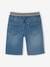 Bermudas fáciles de vestir para niño de felpa estilo denim denim gris+doble stone+stone 