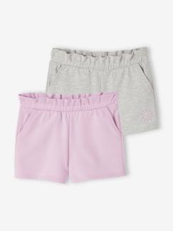 -Pack de 2 shorts para niña