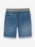 Bermudas fáciles de vestir para niño de felpa estilo denim denim gris+doble stone+stone 