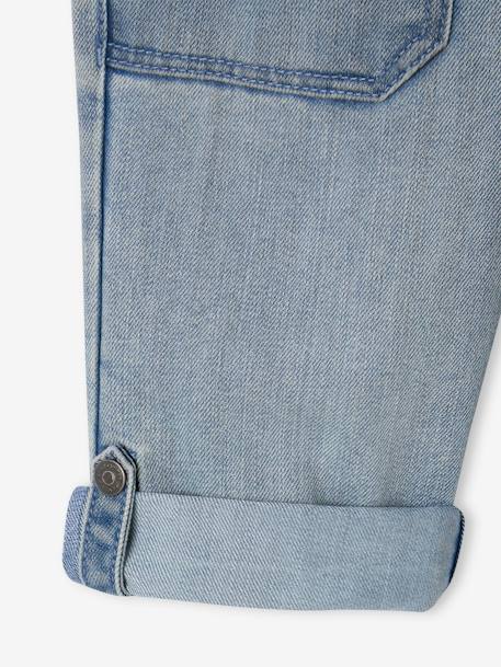 Pantalón pesquero de denim indestructible y transformable en bermudas, para niño doble stone 