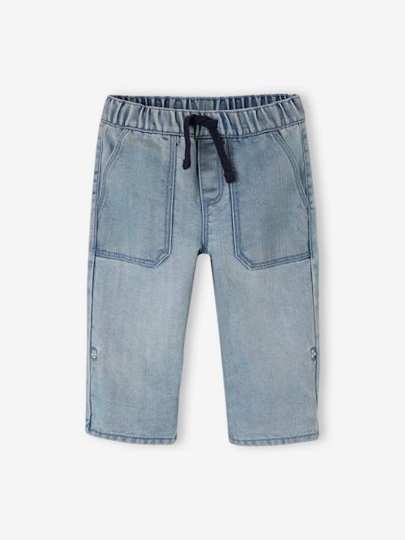 Pantalón pesquero de denim indestructible y transformable en bermudas, para niño doble stone 