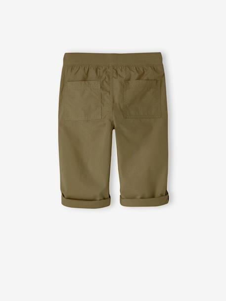 Pantalón pesquero ligero convertible en bermudas para niño aceituna+azul oscuro+beige 