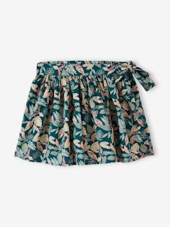 -Falda-short estampada para niña