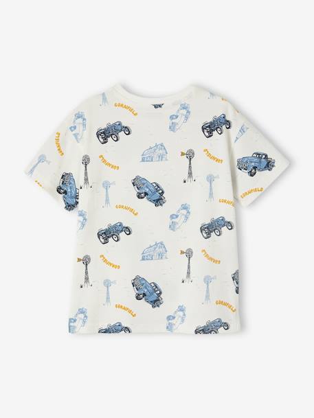 Camiseta motivos granja para niño blanco estampado 