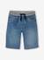 Bermudas fáciles de vestir para niño de felpa estilo denim denim gris+doble stone+stone 