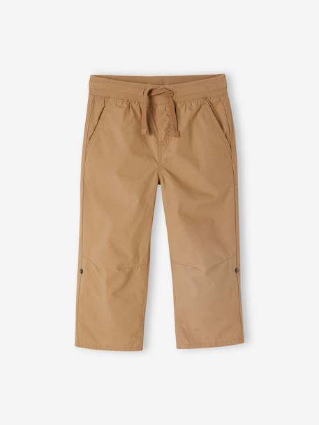 Pantalón pesquero ligero convertible en bermudas para niño aceituna+azul oscuro+beige 