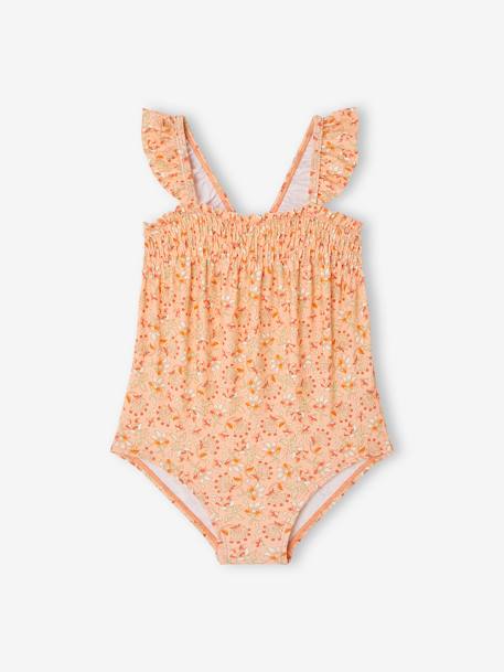 Bebé-Bañadores y accesorios de playa-Bañador de flores para bebé niña