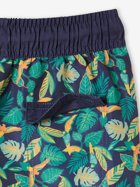 Bañador short estampado para niño azul estampado 