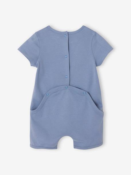 Pack de 2 monoshort para bebé recién nacido azul chambray 