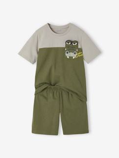 -Pijama con short cocodrilo niño