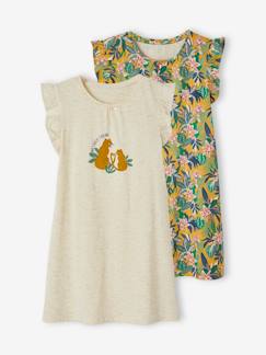 Niña-Pack de 2 camisones tropicales