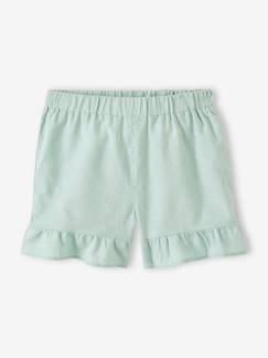 Short con volantes para niña