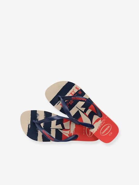 Chanclas infantiles Top Nautical HAVAIANAS beige estampado 