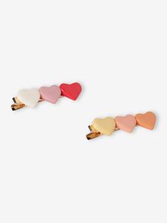 Niña-Accesorios-Accesorios pelo-Pack de 2 horquillas con corazones para niña