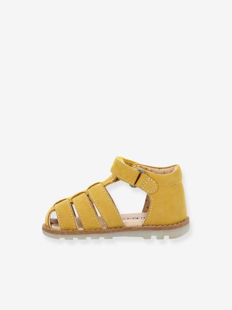 Sandalias de piel Nonopi 927622-10-7 KICKERS® para bebé amarillo 