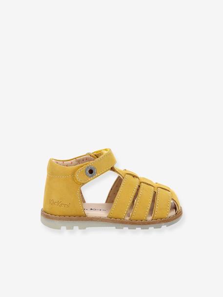 Sandalias de piel Nonopi 927622-10-7 KICKERS® para bebé amarillo 