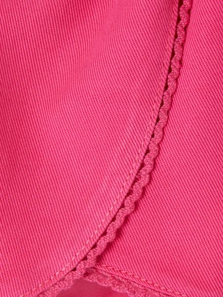 Short con faldones para bebé fucsia 